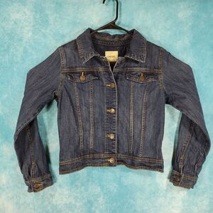 Cherokee Women's Denim Jean Jacket, Blue, Size XL 14/16